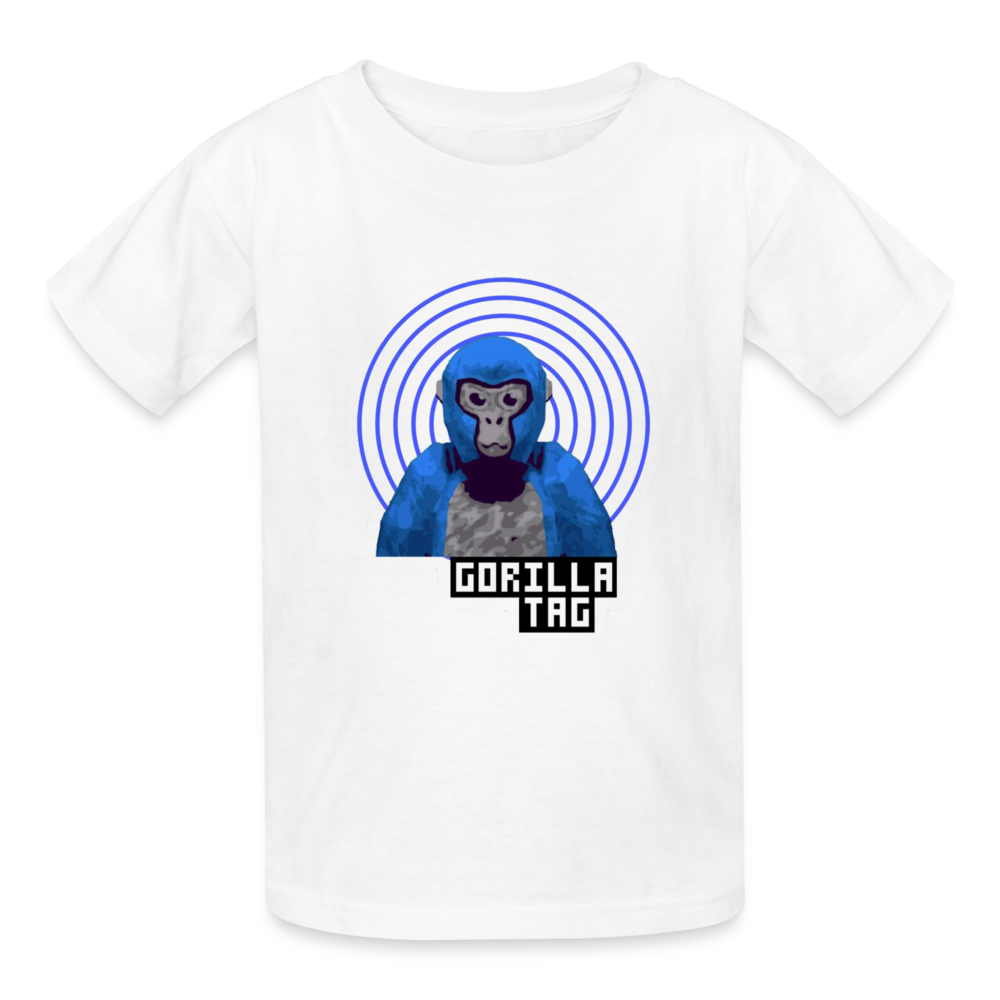 Spiral Blue Gorilla - white