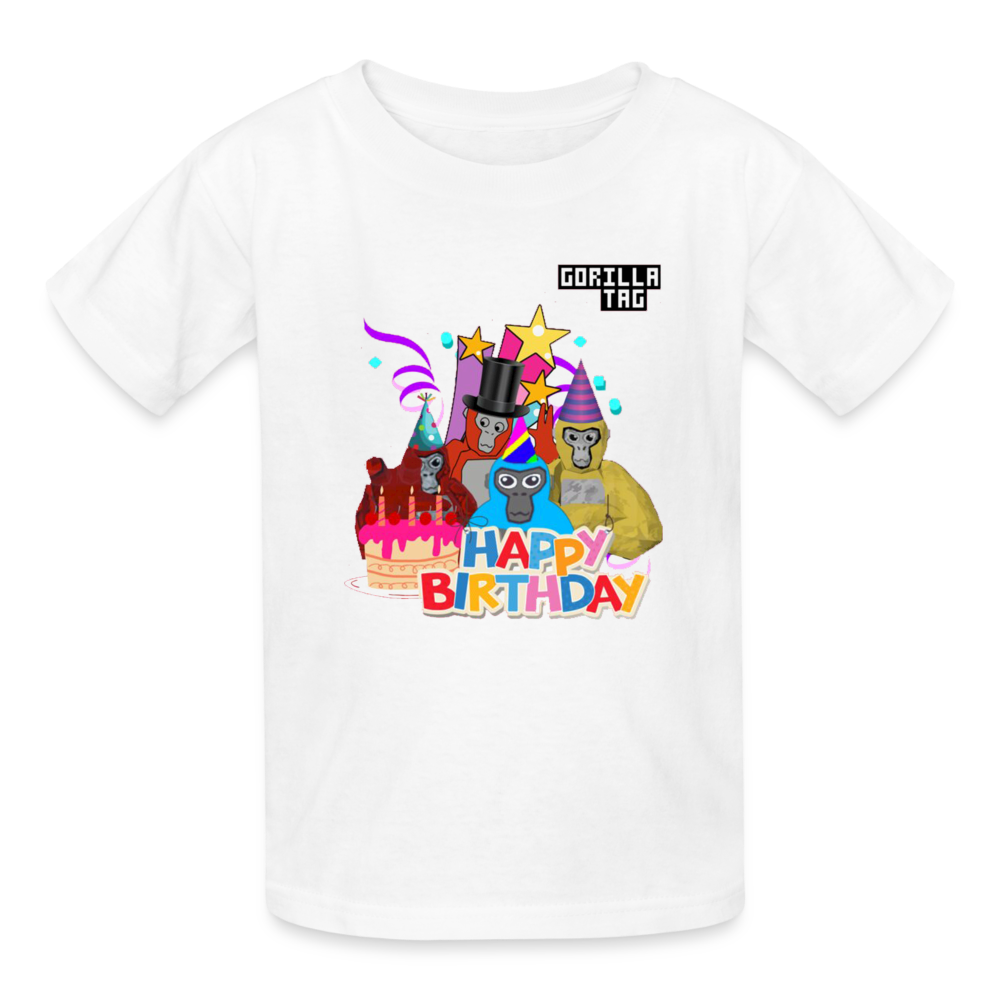 Happy Birthday Gorilla - white