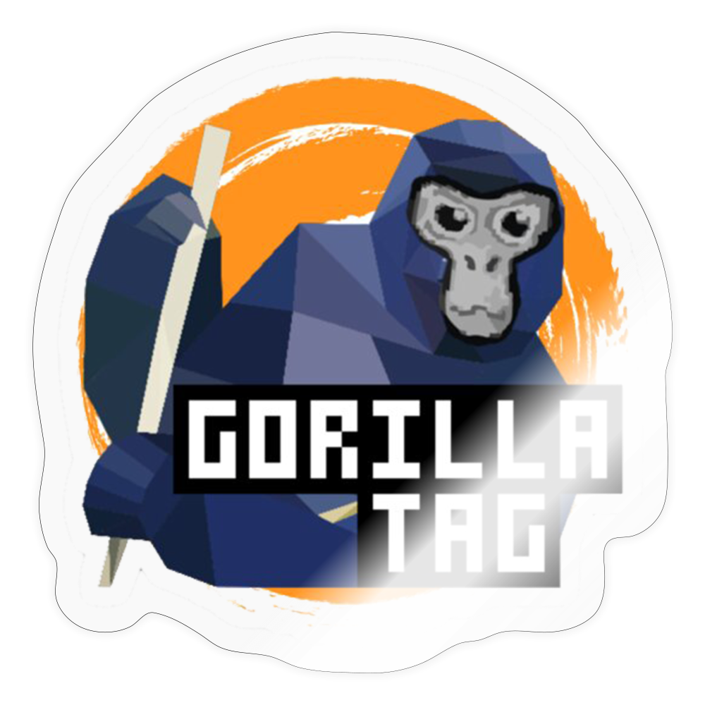 Orange Sticker - transparent glossy